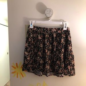 Floral mini skirt
